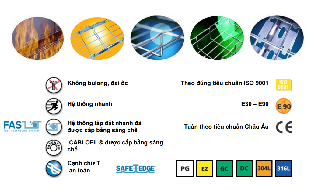 Máng Lưới Cablofil Máng Lưới Cablofil