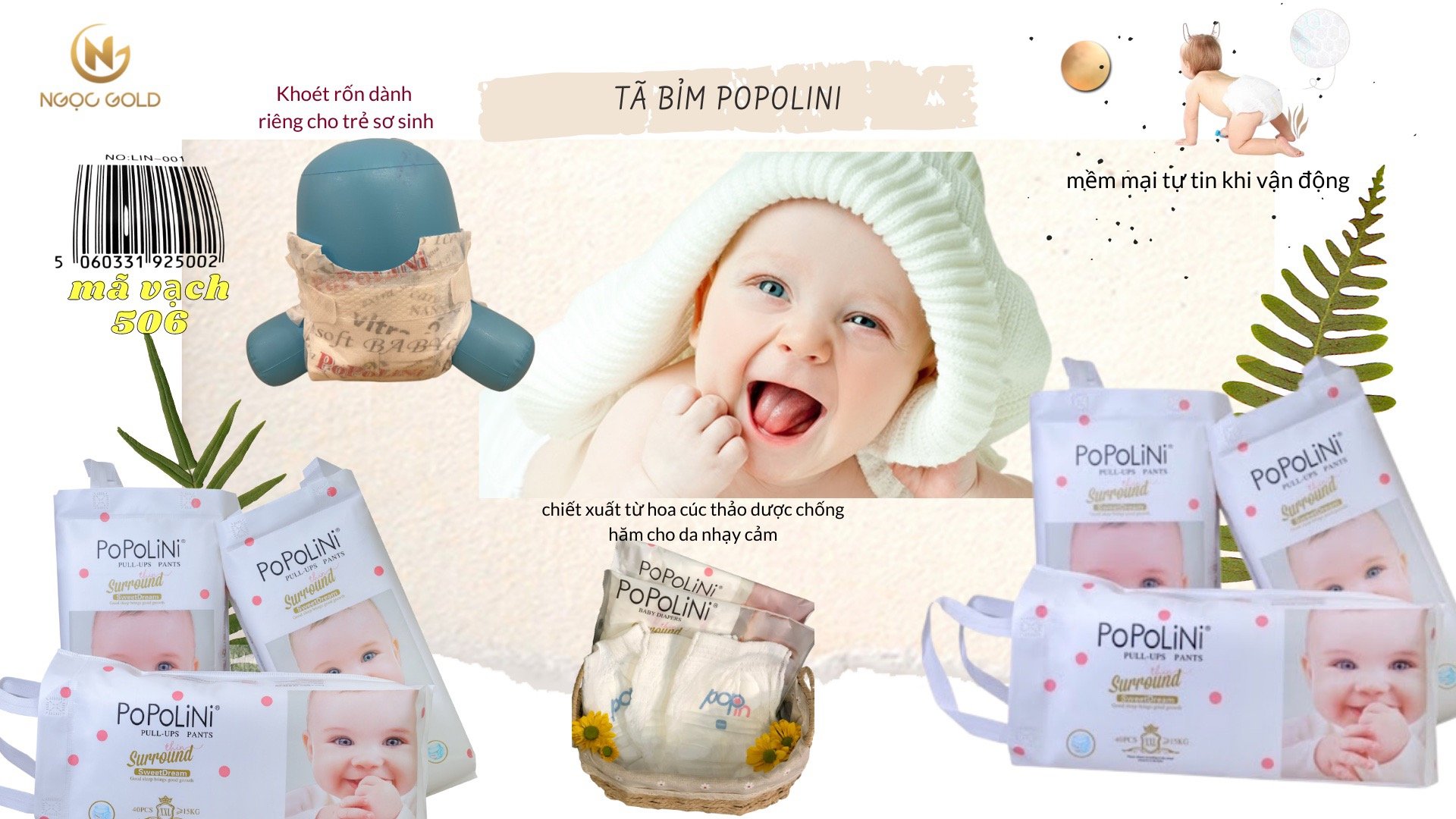 Bỉm Popolini có tốt không? Review bỉm Popolini cho mẹ bỉm