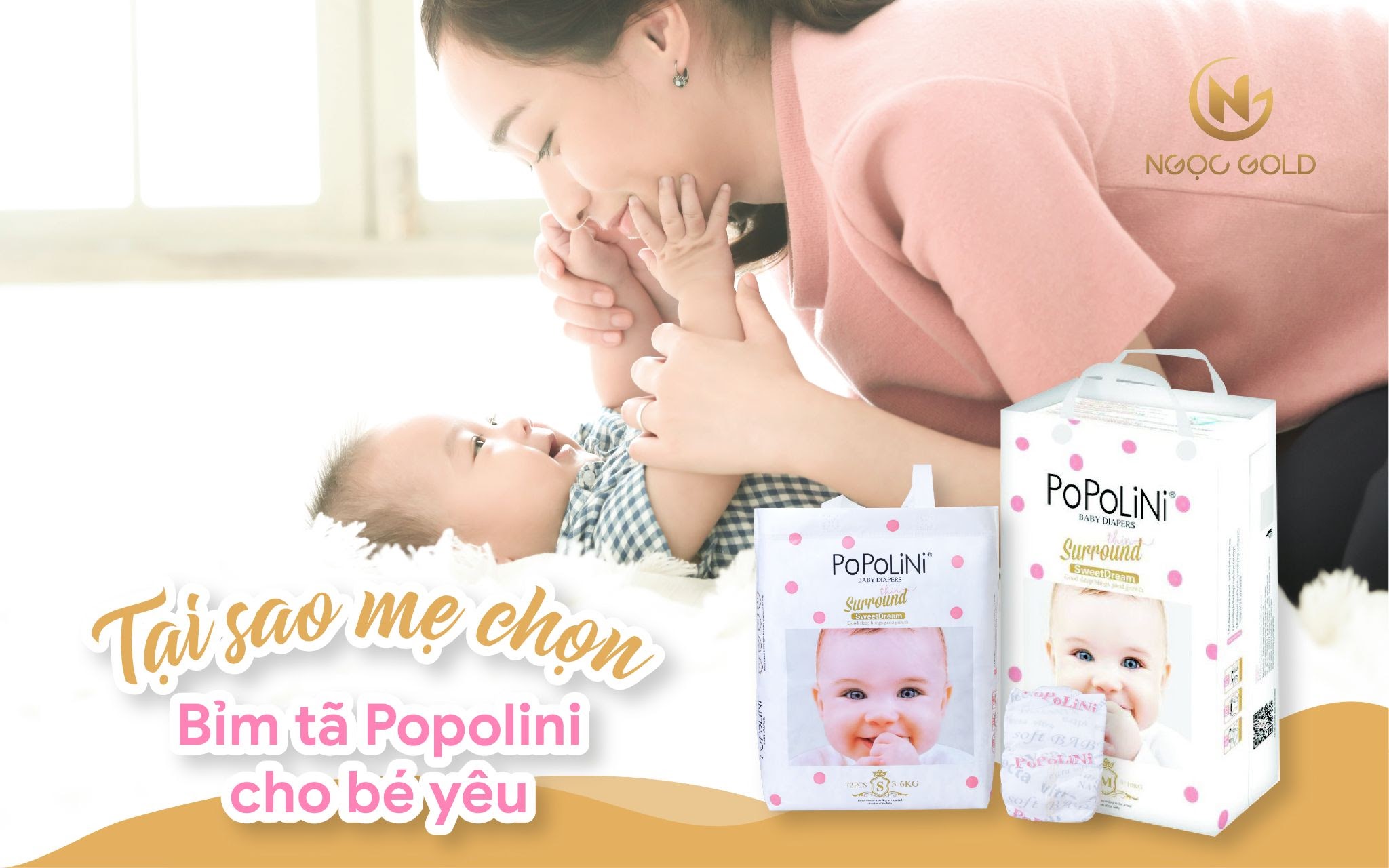 TẠI SAO MẸ NÊN CHỌN BỈM/ TÃ POPOLINI CHO BÉ YÊU?