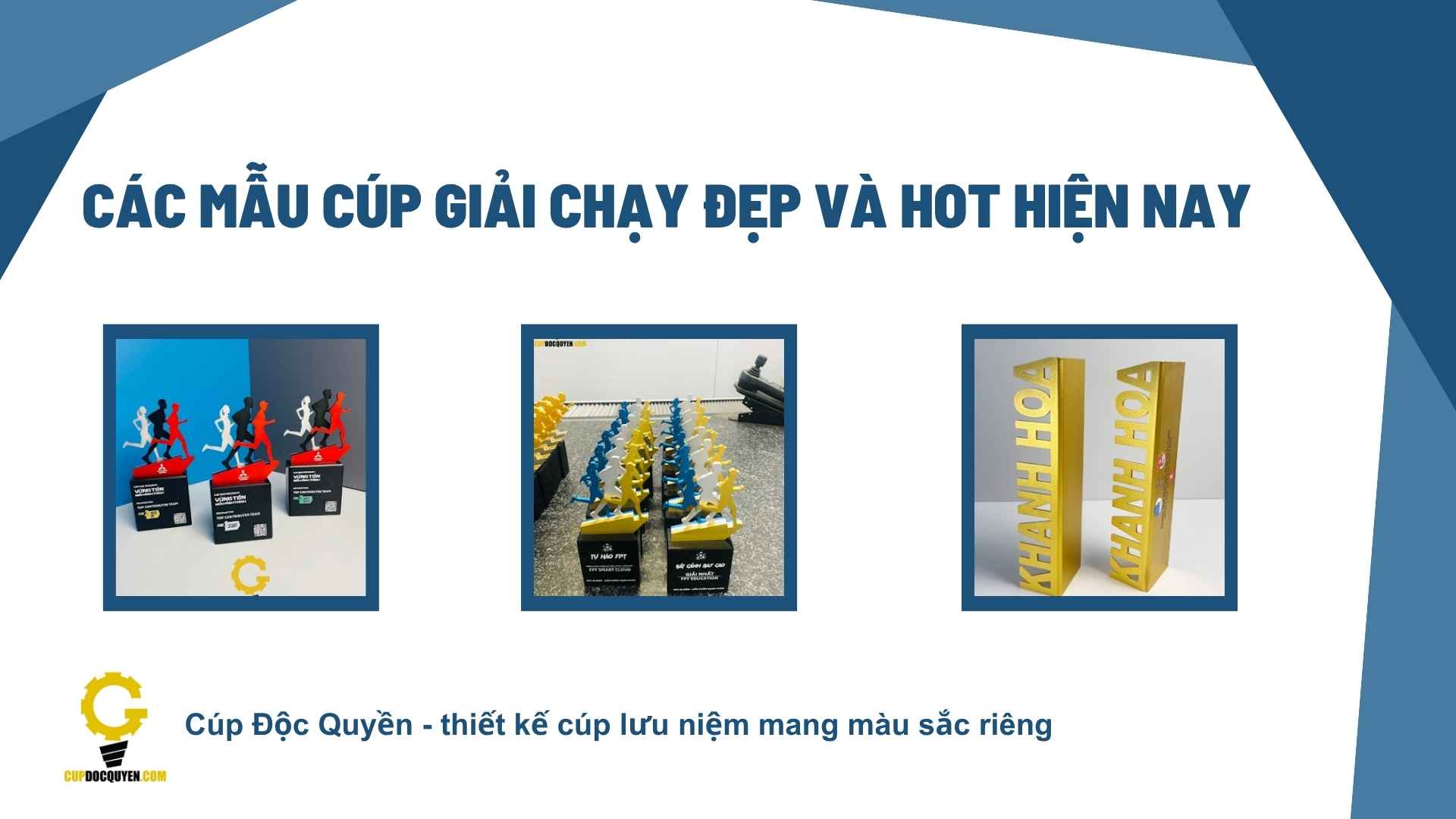 Các mẫu cúp giải chạy hot nhất hiện nay