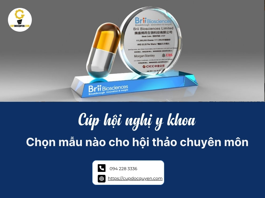 Cúp hội nghị y khoa: chọn mẫu nào cho hội thảo chuyên môn