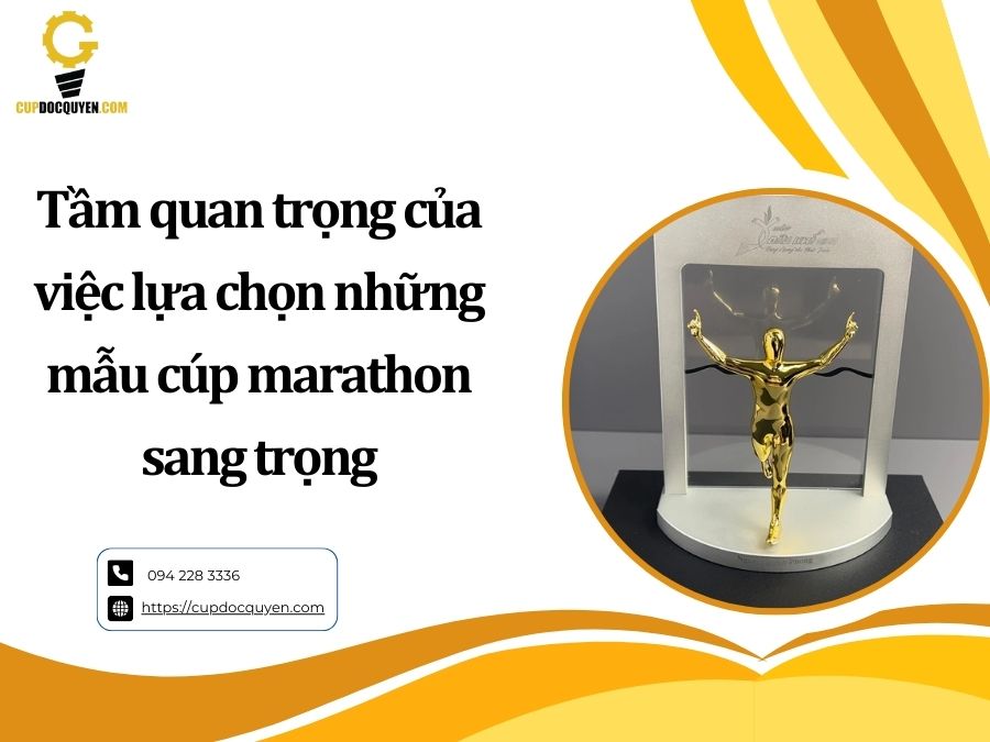 Top 3 mẫu cúp marathon sang trọng đẹp và được ưa chuộng nhất