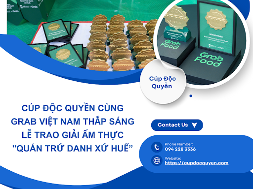 Cúp Độc Quyền cùng Grab Việt Nam thắp sáng lễ trao giải ẩm thực “Quán Trứ Danh xứ Huế”