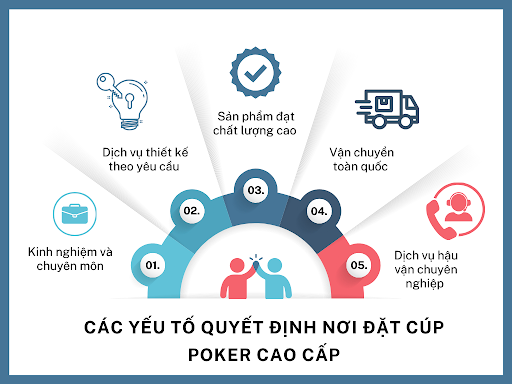 Nên đặt cúp Poker cao cấp ở đâu uy tín, chất lượng