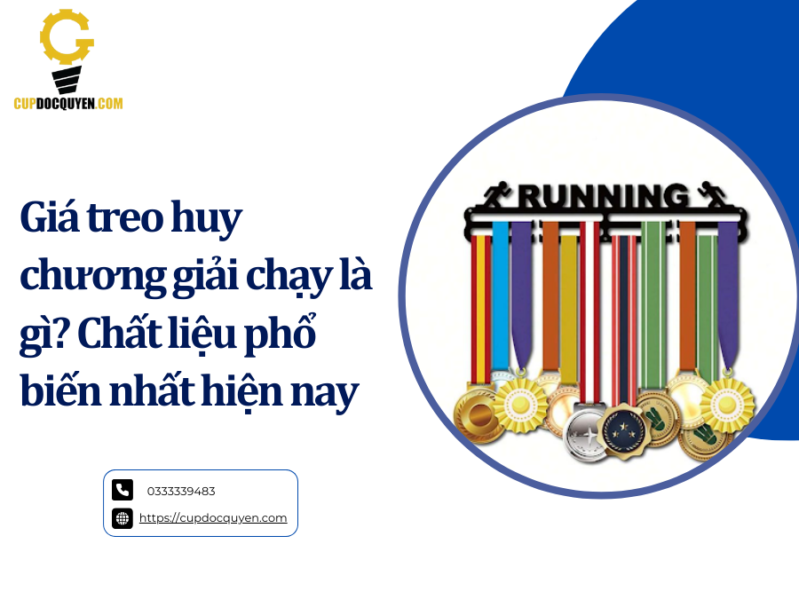 Giá treo huy chương giải chạy là gì? Chất liệu phổ biến nhất hiện nay