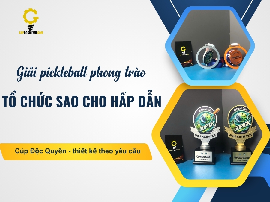 Giải pickleball phong trào: tổ chức sao cho hấp dẫn