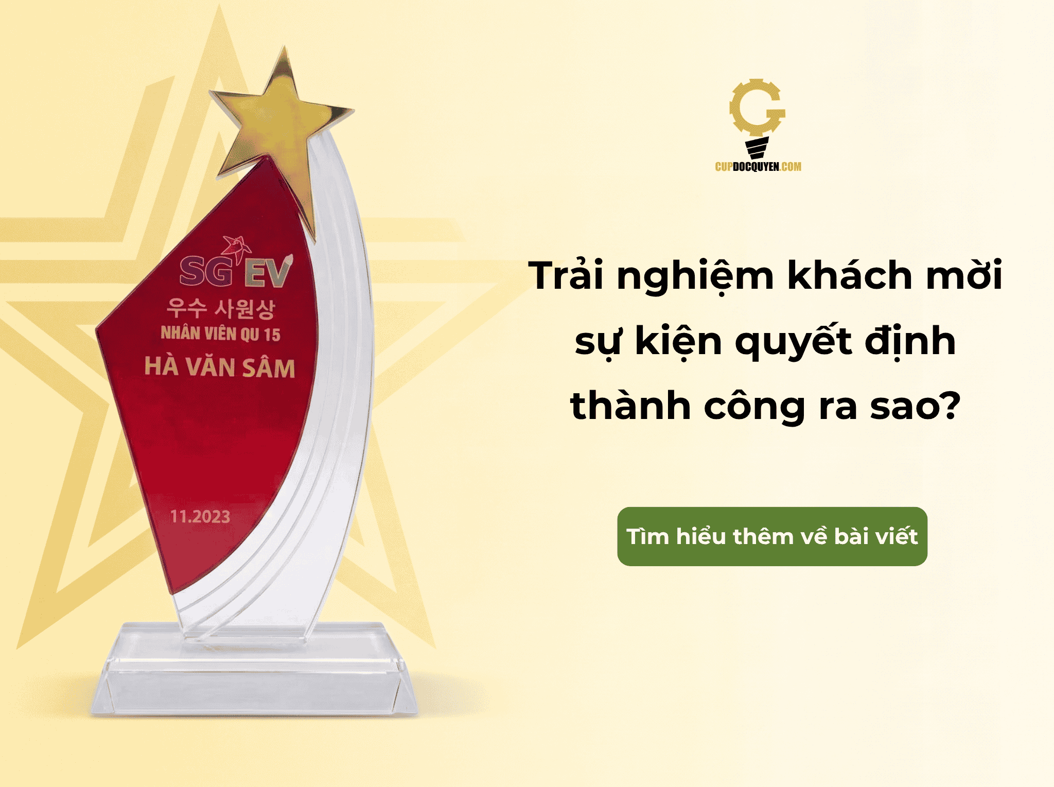 Giải thưởng doanh nghiệp: cách xây dựng hệ thống vinh danh hiệu quả