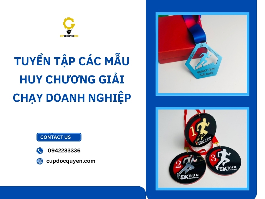Tuyển tập các mẫu huy chương giải chạy doanh nghiệp