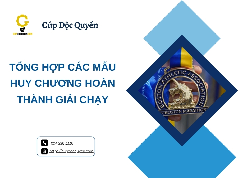 Tổng hợp các mẫu huy chương hoàn thành giải chạy