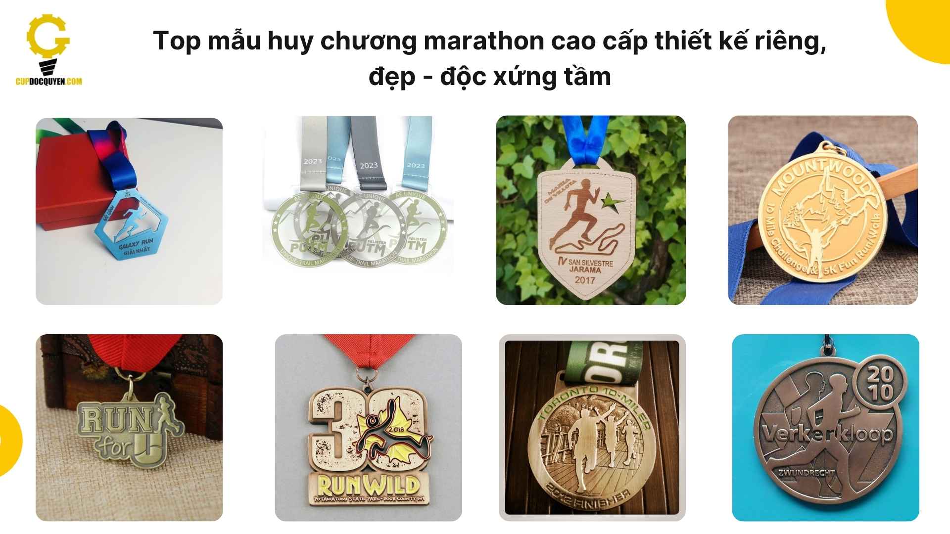 Top mẫu huy chương marathon cao cấp thiết kế riêng, đẹp - độc xứng tầm