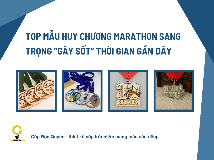 Top mẫu huy chương marathon sang trọng “gây sốt” thời gian gần đây