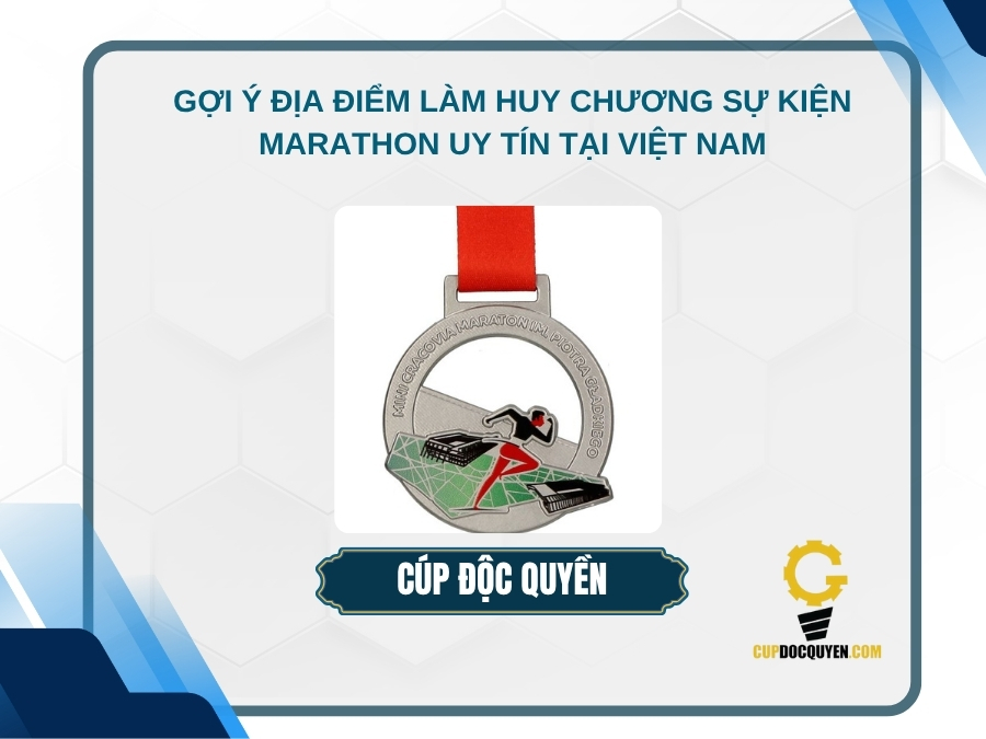 Địa điểm làm huy chương sự kiện marathon uy tín, giá tốt 2025