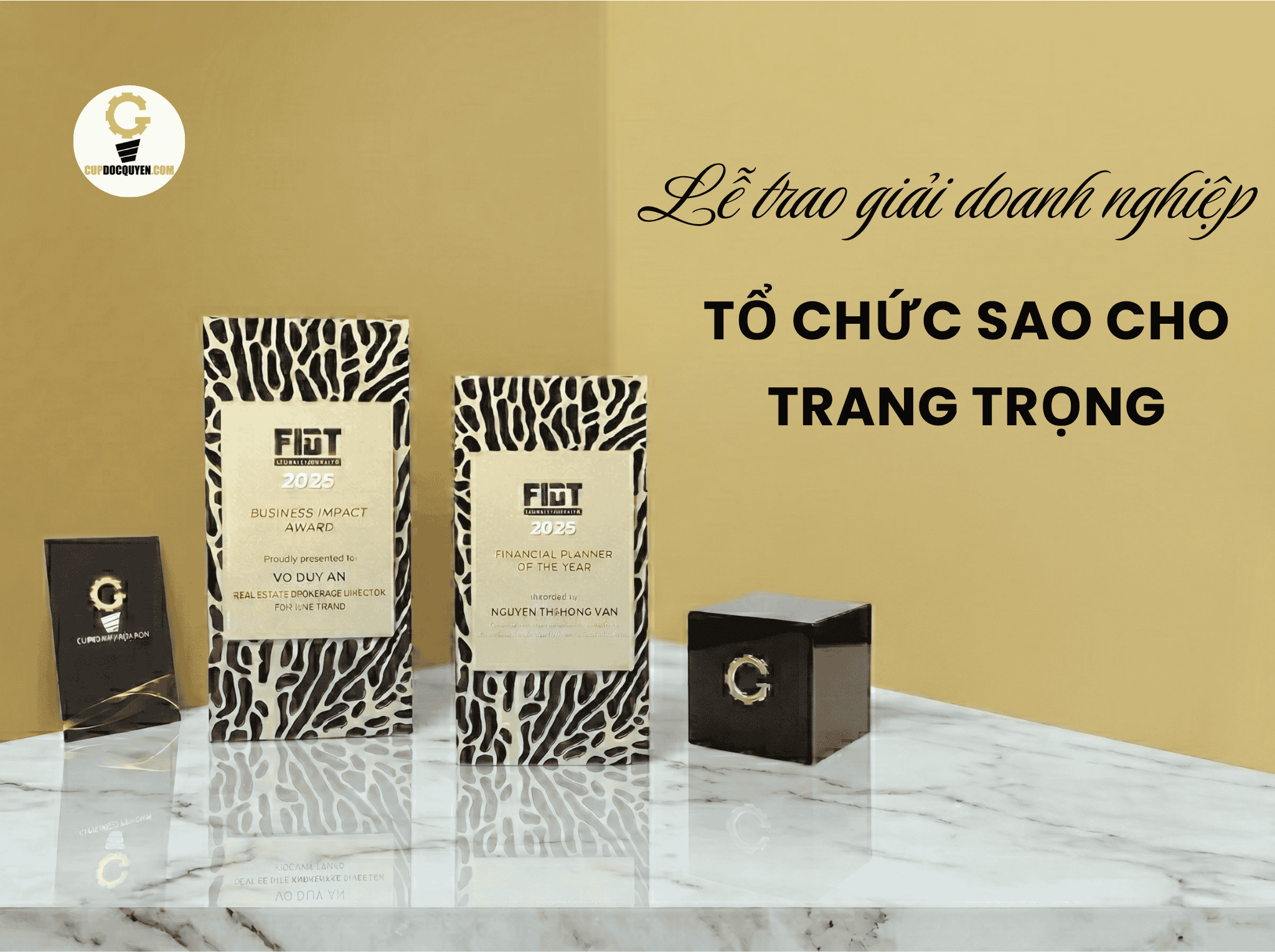 Lễ trao giải doanh nghiệp: tổ chức sao cho trang trọng