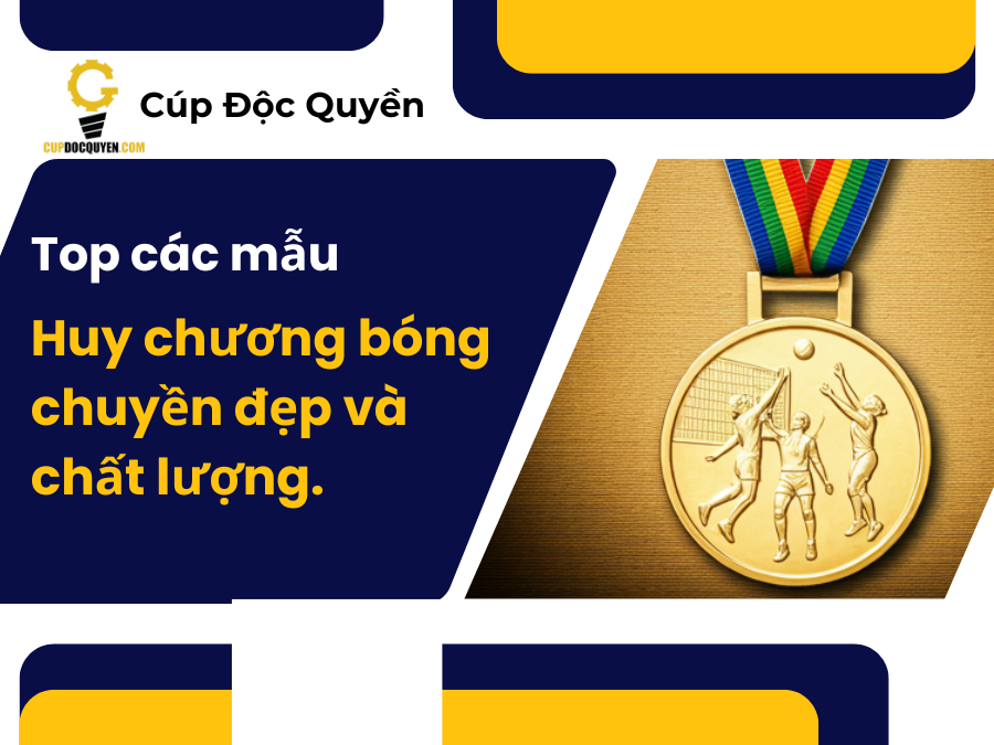 Top các mẫu huy chương bóng chuyền đẹp và chất lượng nhất hiện nay