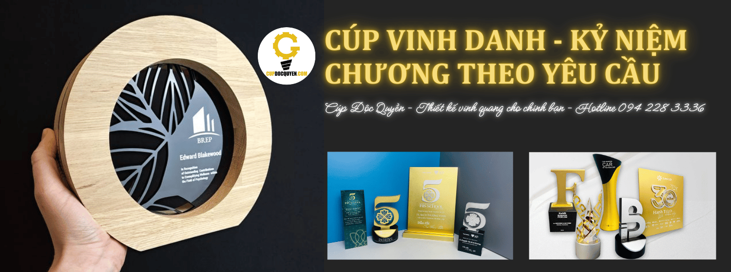 Thiết kế, sản xuất kỷ niệm chương theo yêu cầu