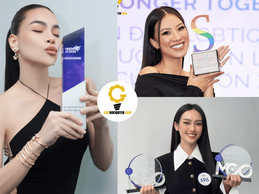 Mẫu Cúp pha lê và kỷ niệm chương pha lê  2