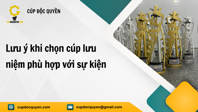 lưu ý khi làm cúp lưu niệm tại đà nẵng