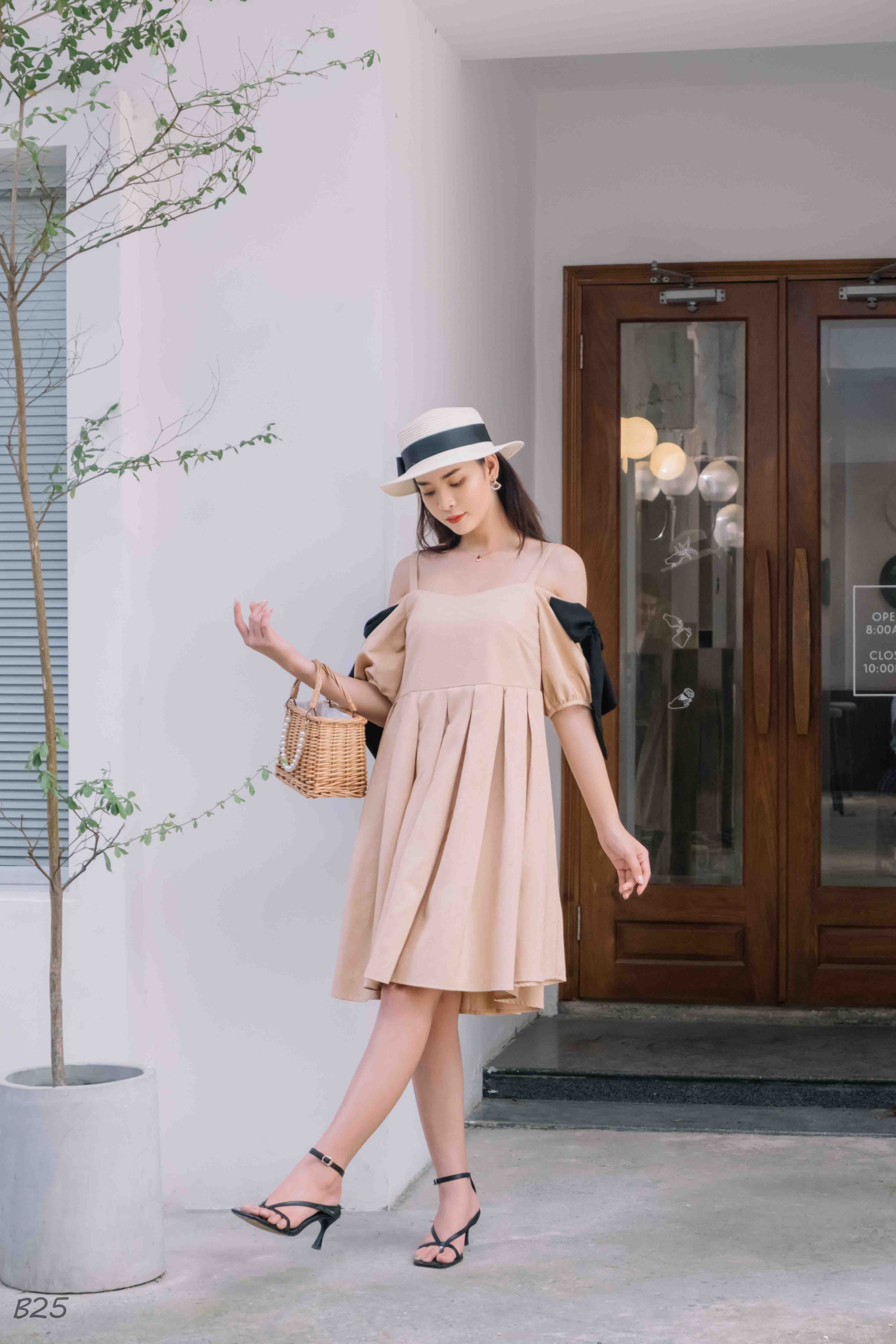 Đầm Thiết Kế Babydoll Hàng Thiết Kế B25-TK8 (Có Size Lớn)