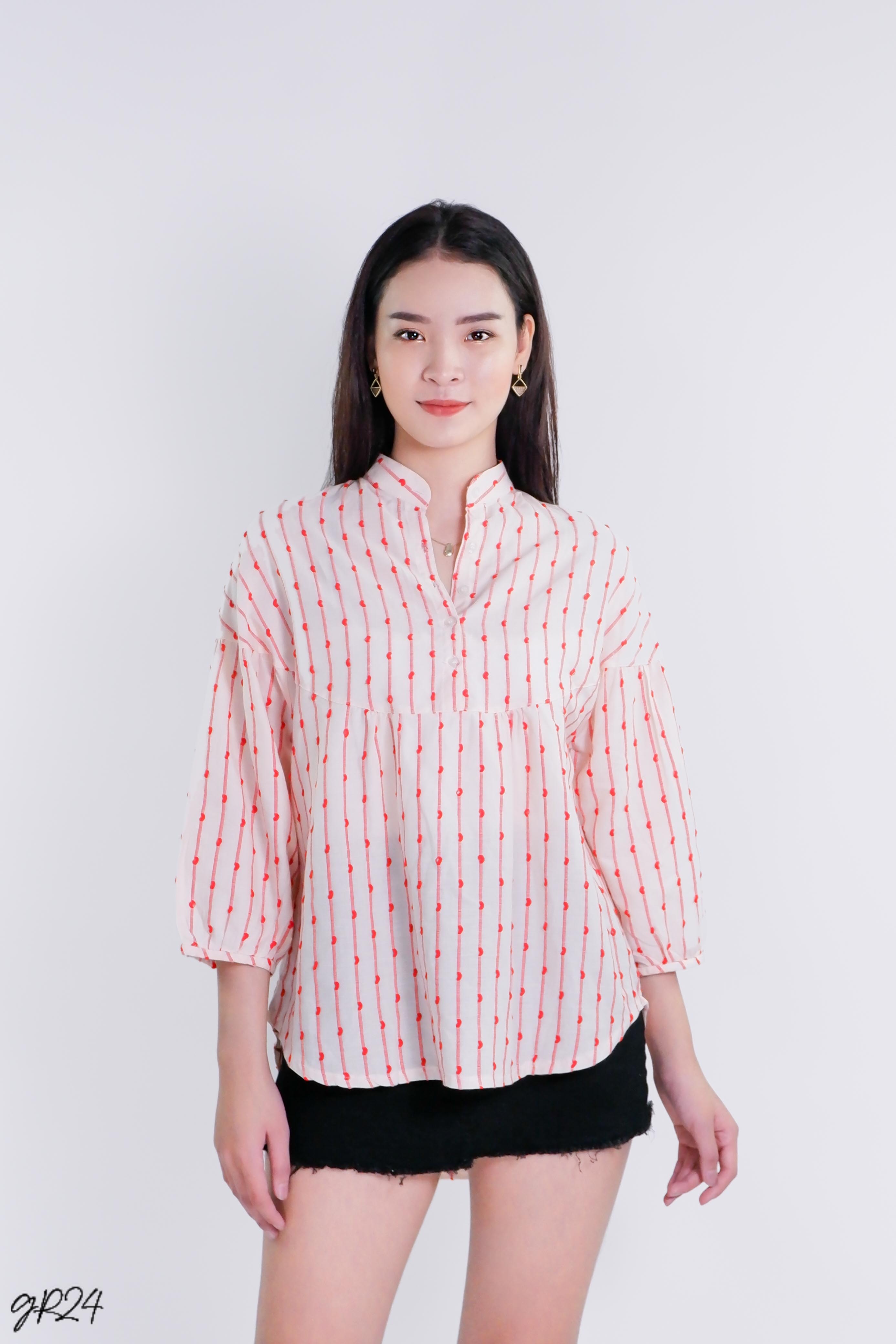 Áo sơ mi nữ A240 màu hồng