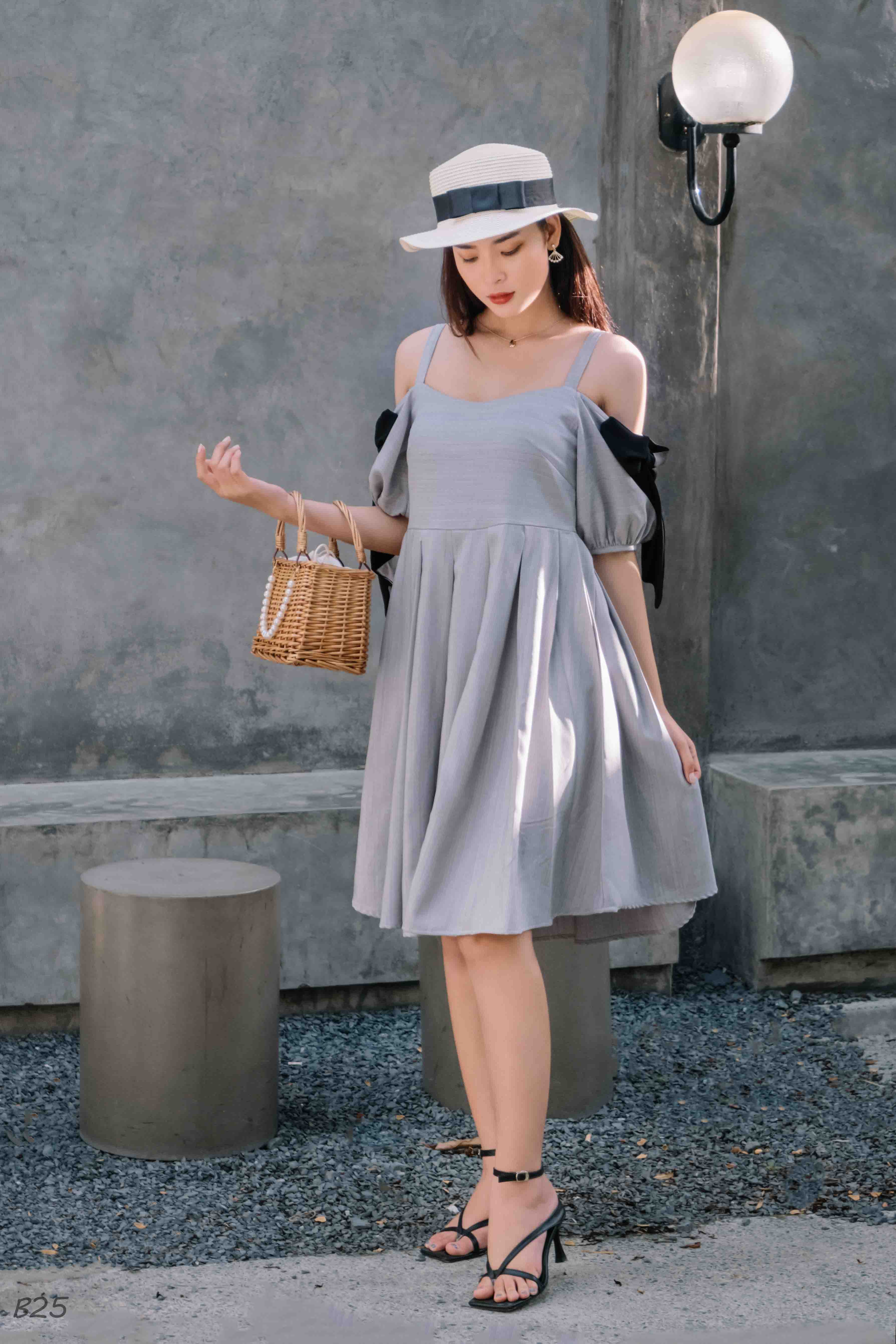 Đầm Thiết Kế Babydoll Hàng Thiết Kế B25-TK8 (Có Size Lớn)