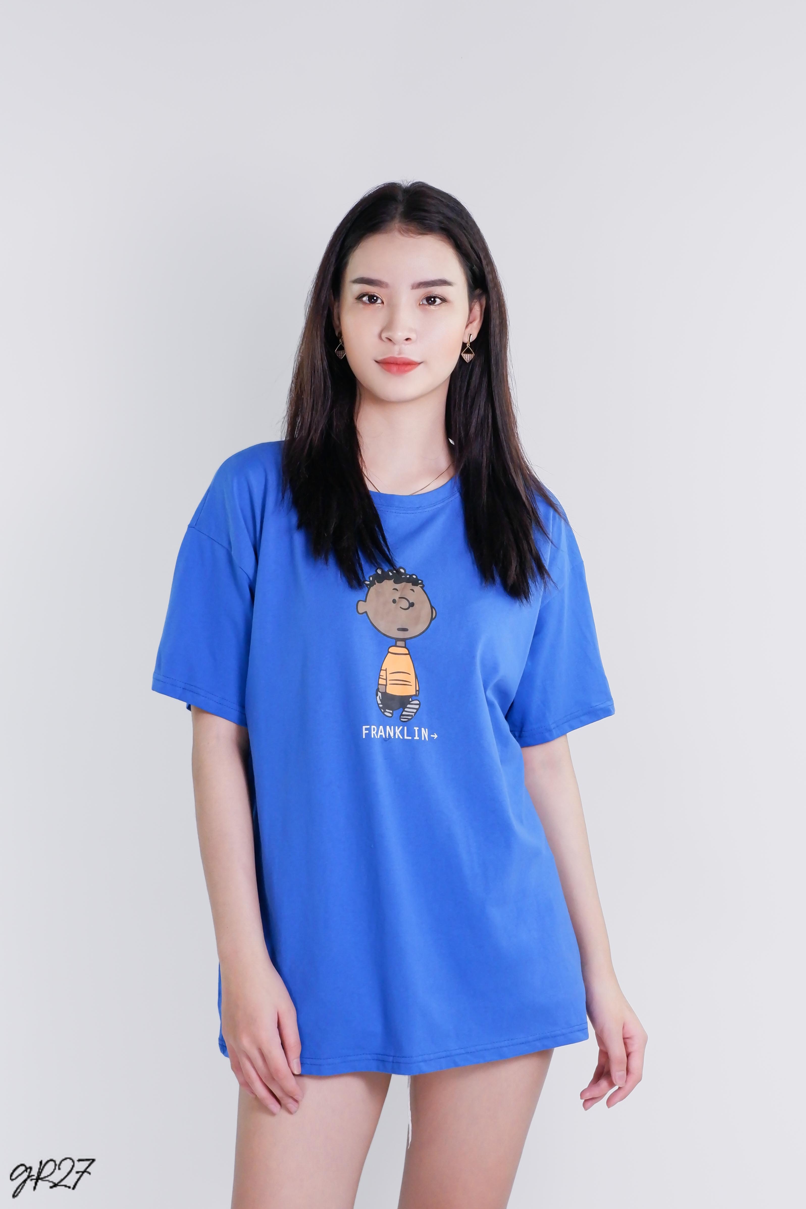 Áo Thun Nữ Hoạt Tiết Hoạt Hình Xuất Khẩu AGR27
