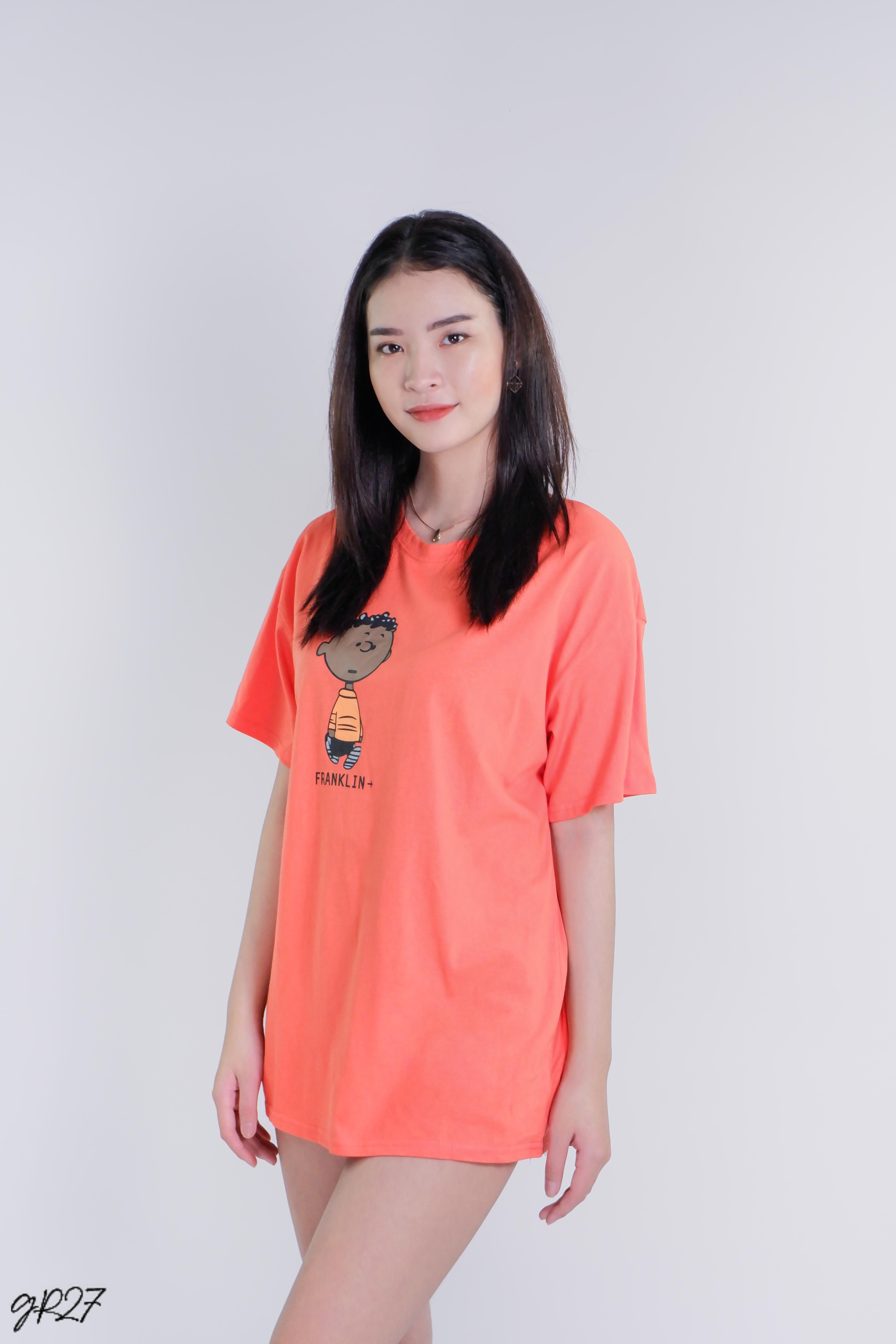 Áo Thun Nữ Hoạt Tiết Hoạt Hình Xuất Khẩu AGR27