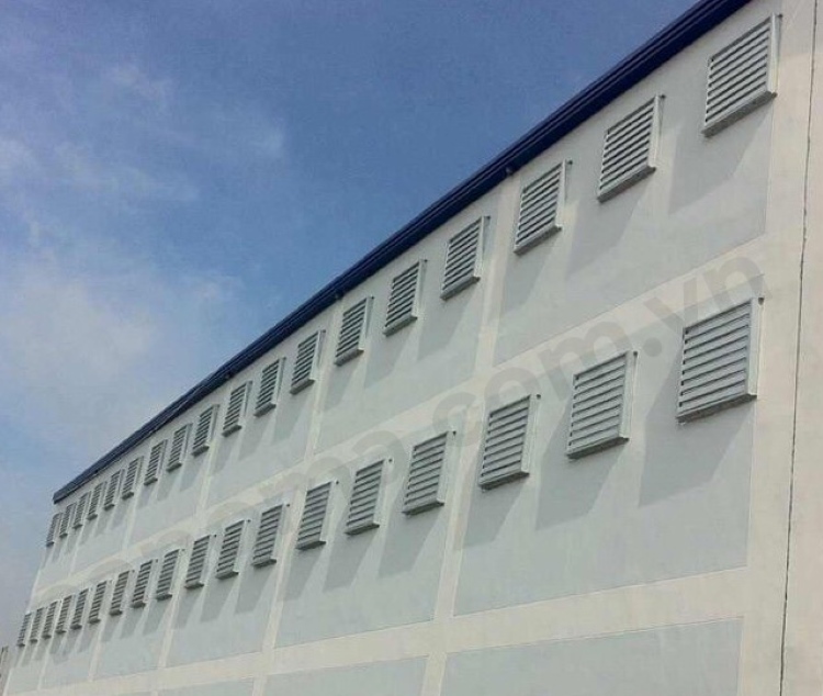 Ứng dụng quạt thông gió vuông cánh inox trực tiếp
