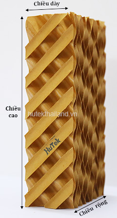 kích thước của tấm làm mát celpad hutek thái lan