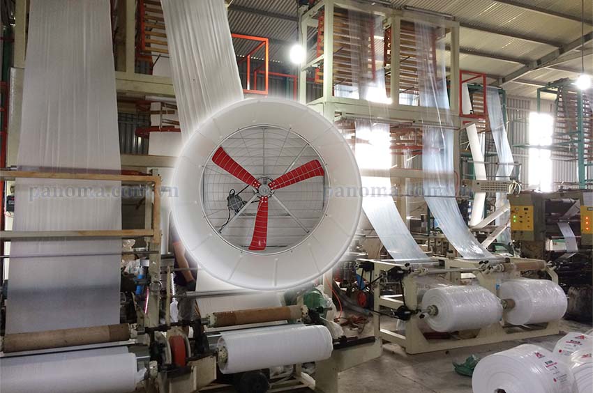 Ứng dụng quạt thông gió Composite hiệu suất cao trong nhà xưởng bao bì, in ấn