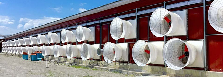 ứng dụng quạt thông gió nón Multifan