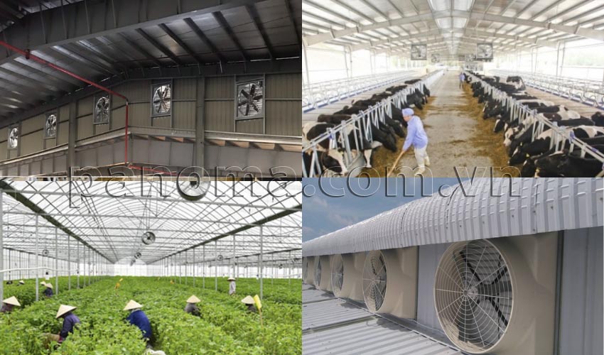 Ứng dụng quạt thông gió công nghiệp 
