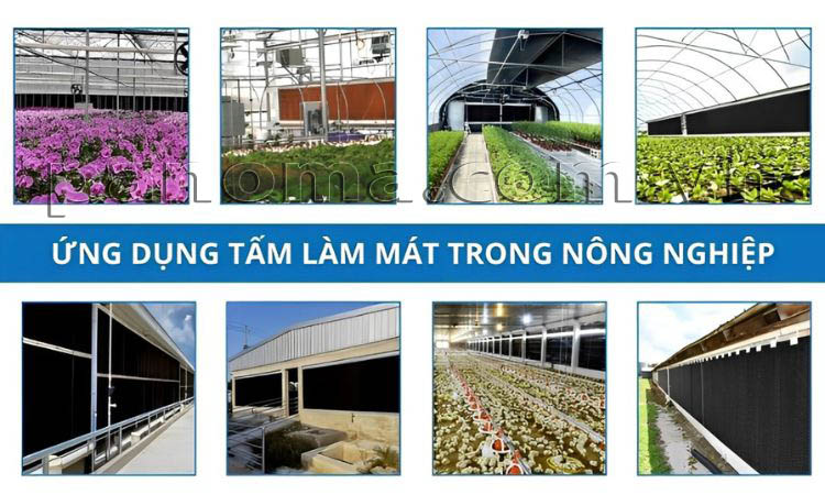 Ứng dụng tấm làm mát TTC trong nông nghiệp