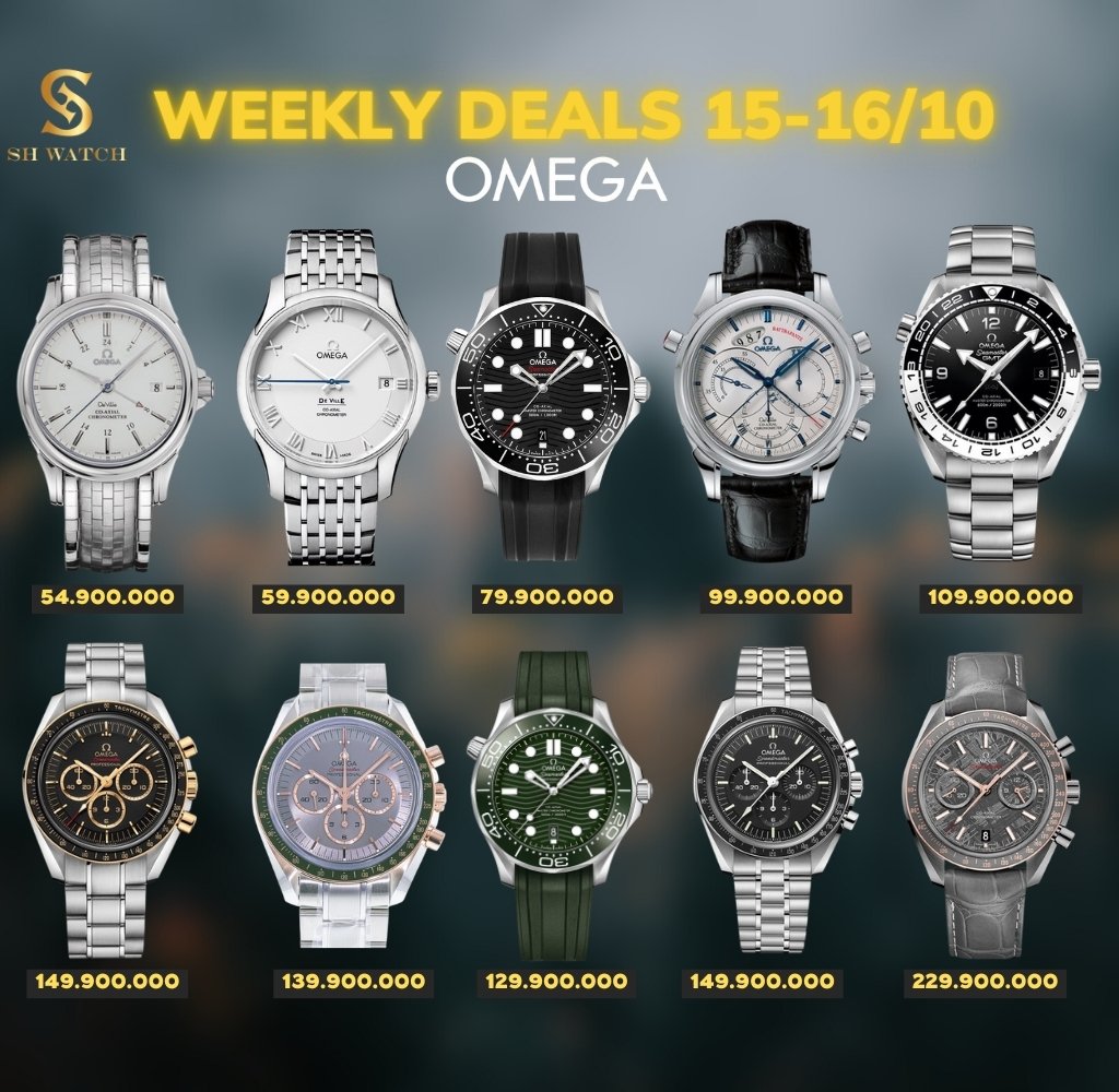 WEEKLY DEALS 15/10-16/10 - ROLEX, GRAND SEIKO, OMEGA...