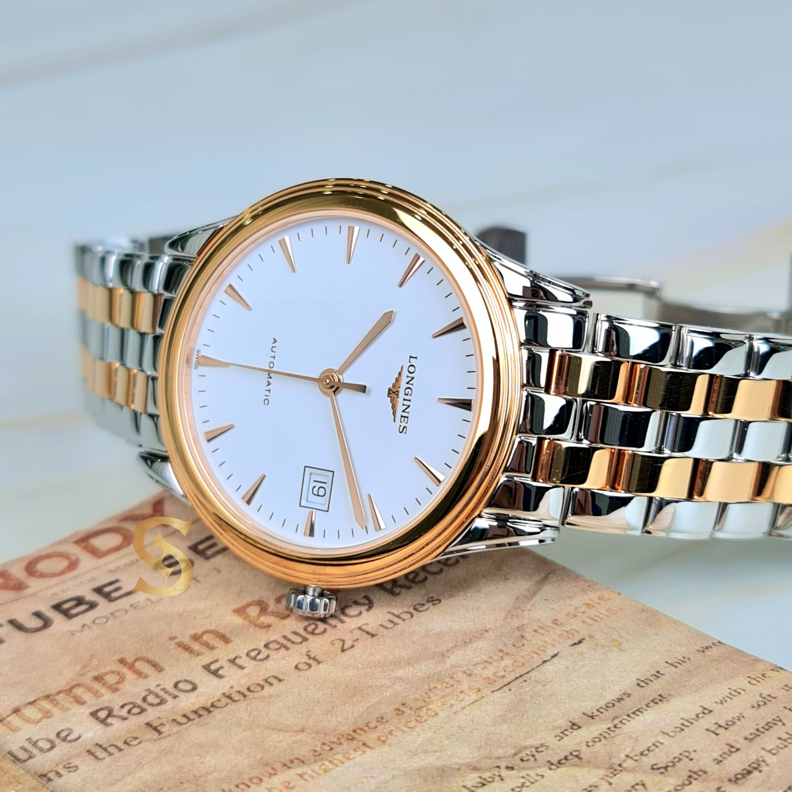 Đồng hồ Nam LONGINES Flagship Automatic White Dial .