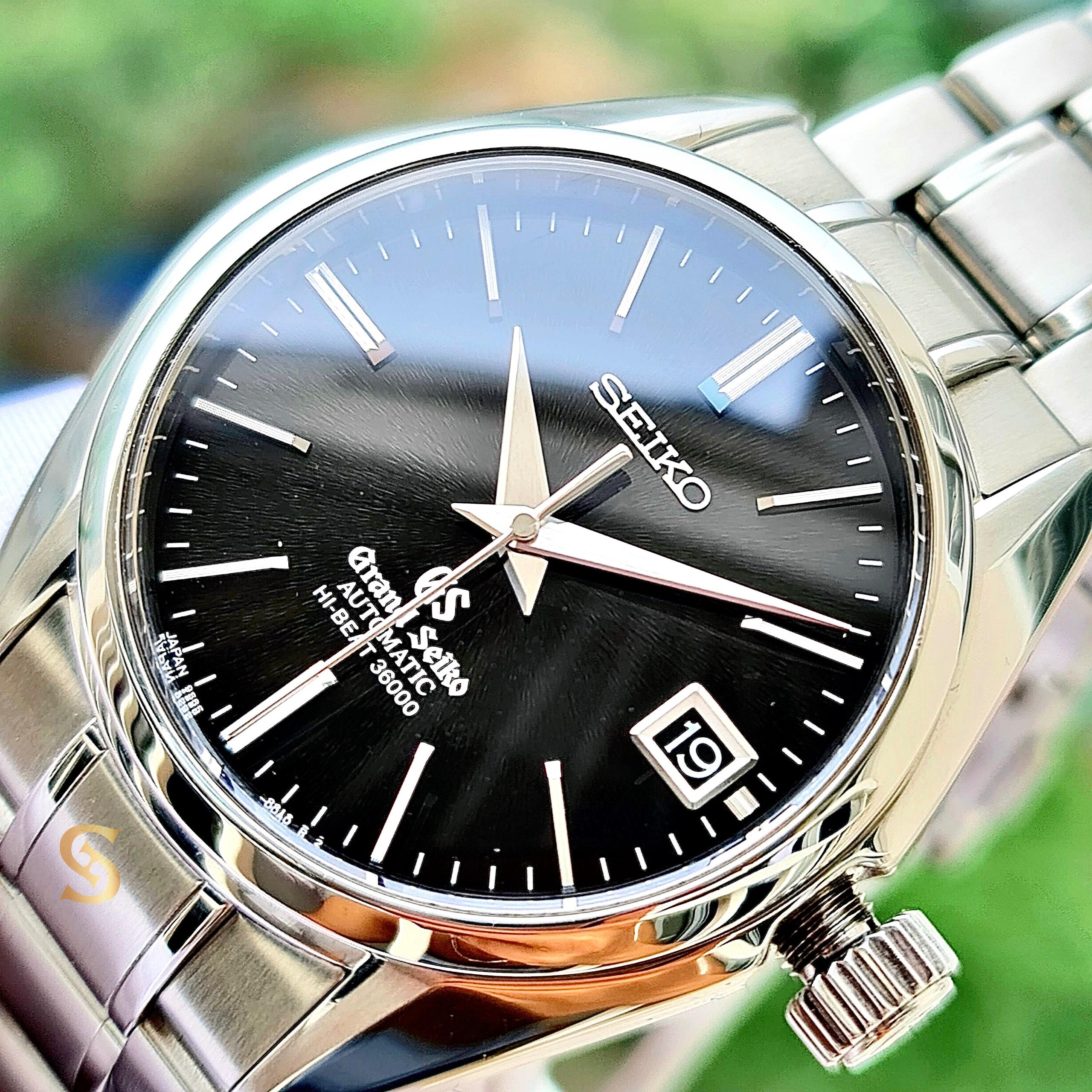 Đồng hồ Nam Grand Seiko Hi Beat Iwate Black 40mm SBGH005