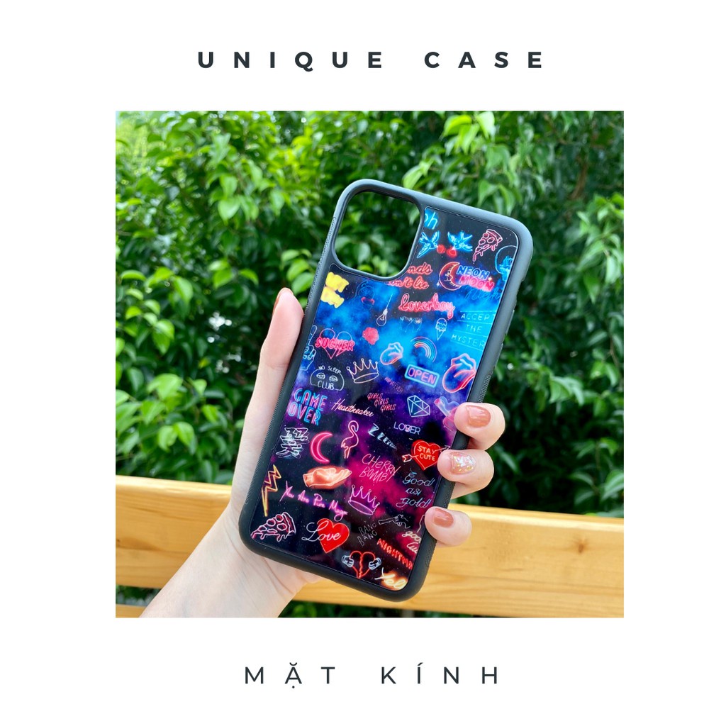 Ốp lưng điện thoại iPhone Unique Casein họa tiết neon NEON011