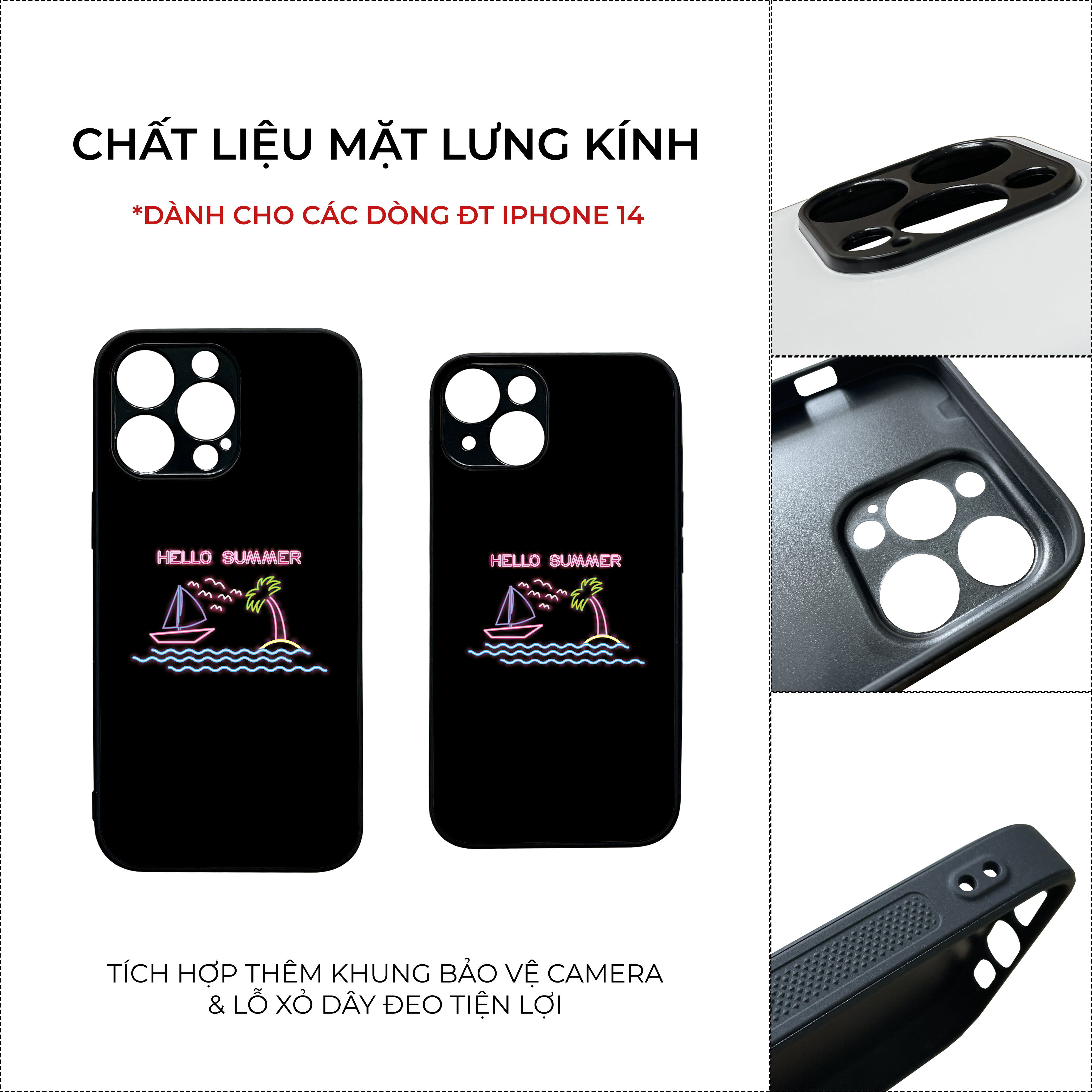 Ốp lưng Unique Case dành cho điện thoại iPhone Neon Summer Collection NEON063 in họa tiết mùa hè