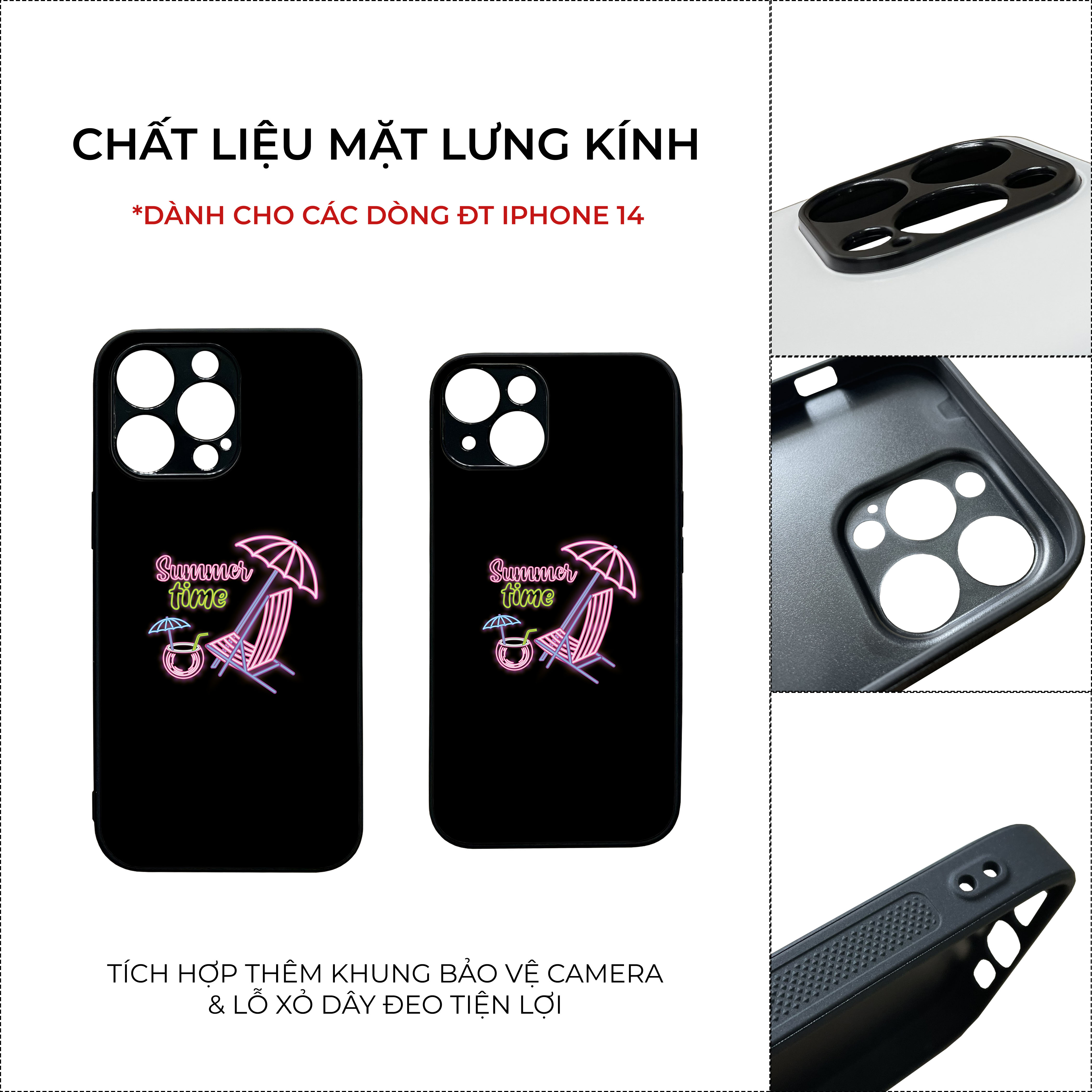 Ốp lưng Unique Case dành cho điện thoại iPhone Neon Summer Collection NEON065 in họa tiết mùa hè