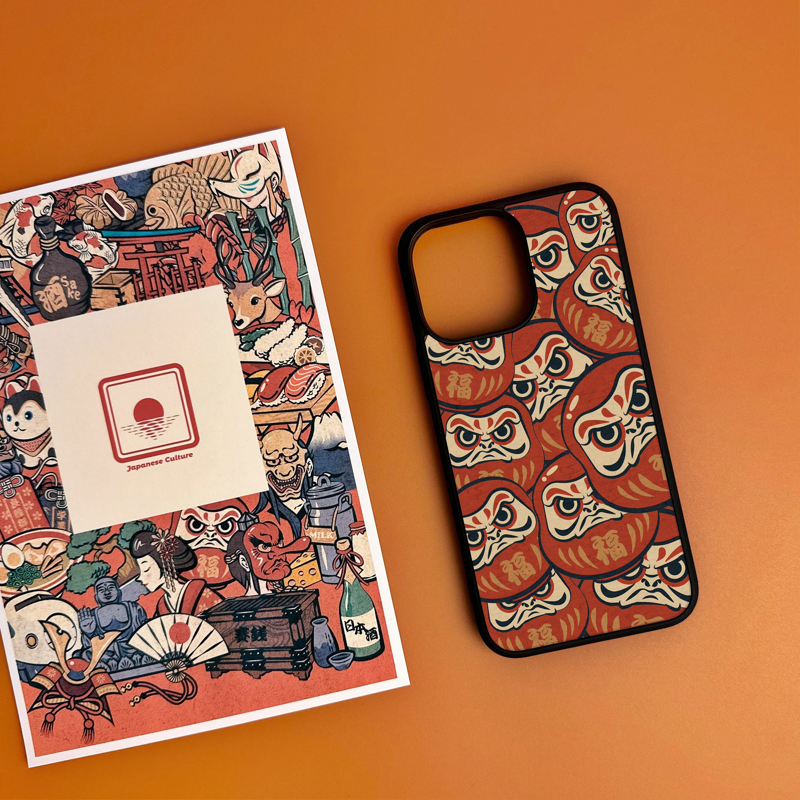Combo Ốp lưng và Case Airpods Unique Case phong cách Nhật Bản Japanese Style CB025