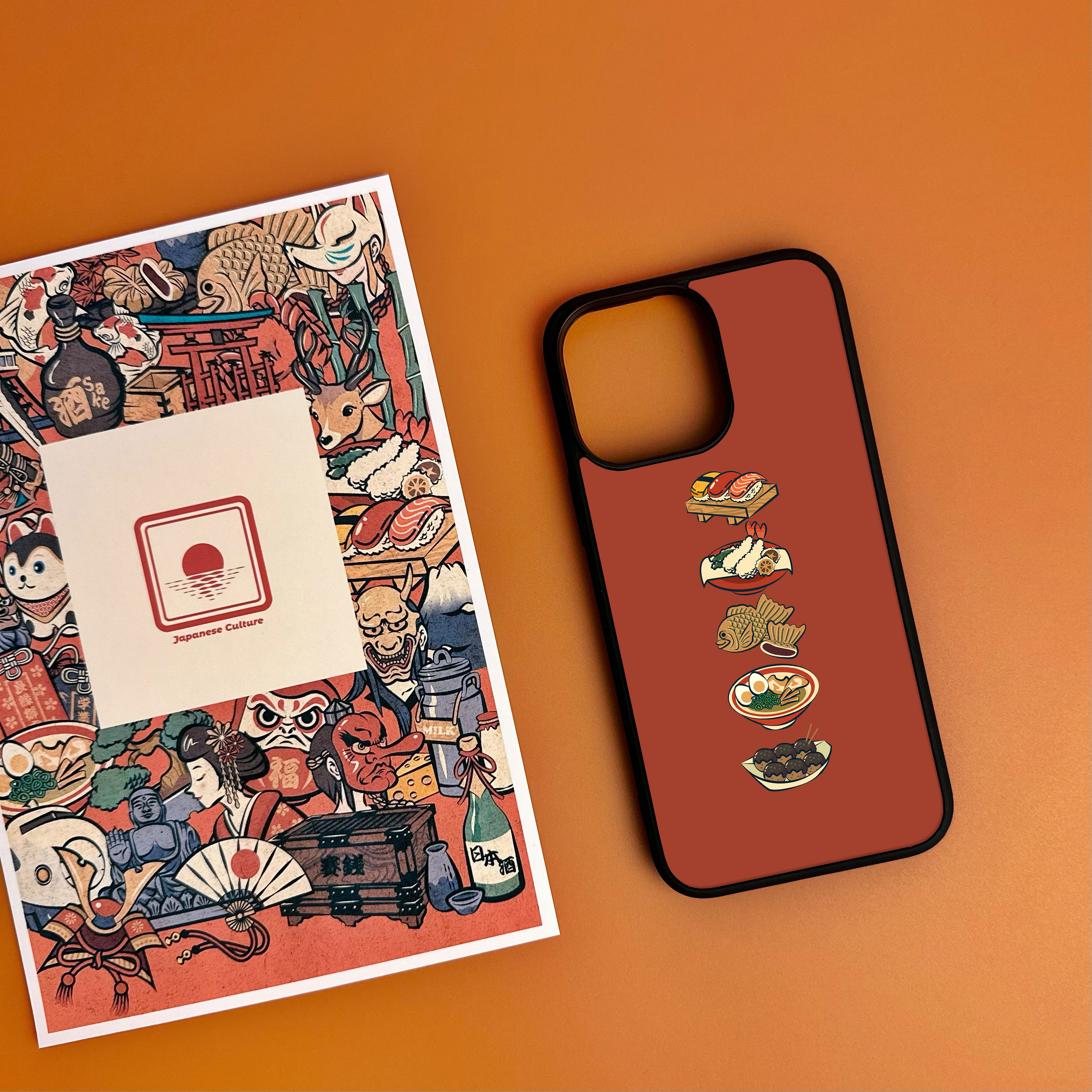 Ốp lưng Unique Case dành cho điện thoại iPhone phong cách Nhật Bản Japanese Style CHAT122