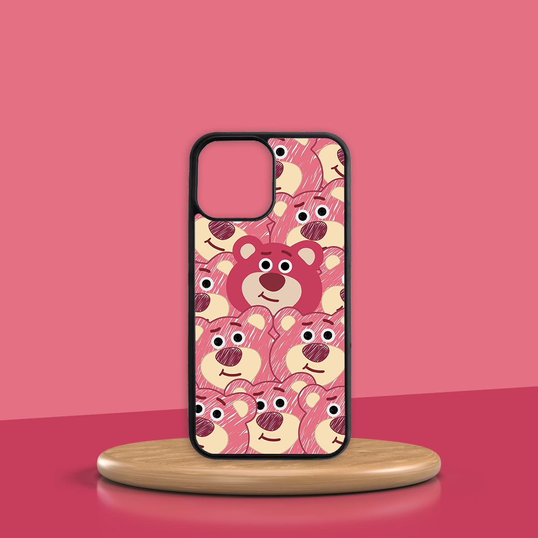 Combo Ốp lưng iPhone và Case AirPods in hình gấu dâu Lotso Bear Oops OPCBA101
