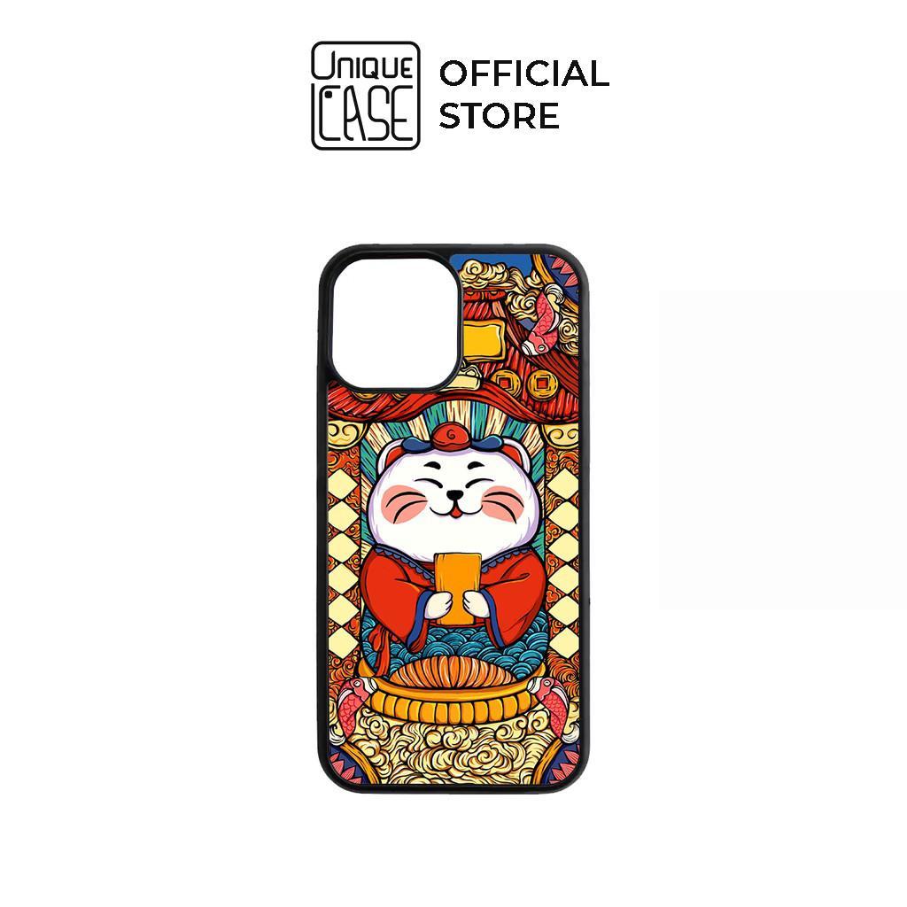 Ốp lưng Unique Case dành cho điện thoại iPhone Tết Collection Mèo Thần Tài TET037