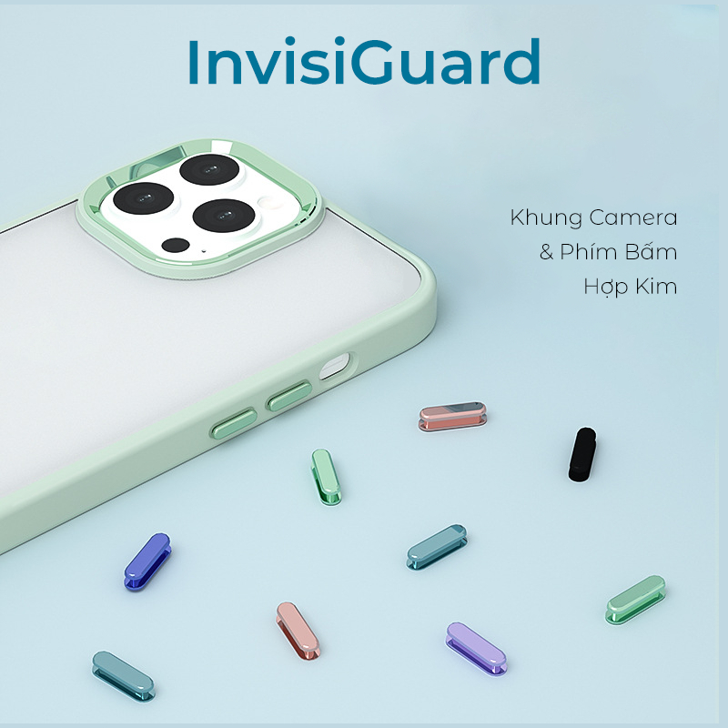 Ốp lưng điện thoại Unique Case trong cho iPhone 14 / 14 Plus / 14 Pro / 14 Pro Max InvisiGuard hỗ trợ sạc không dây IG14