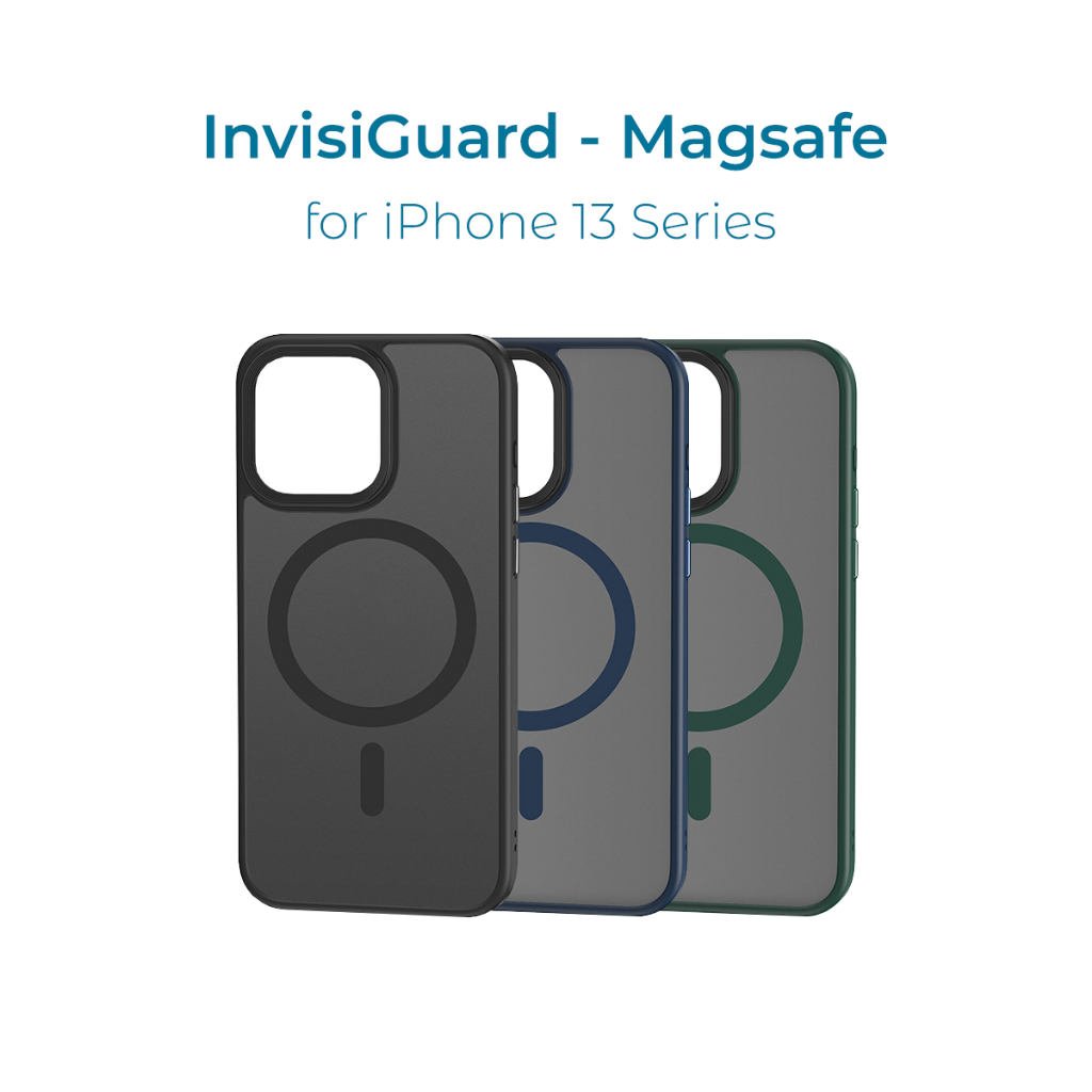 Ốp lưng điện thoại chống sốc Unique Case dành cho 13 / 13 Pro / 13 Pro Max InvisiGuard nam châm Magsafe IG13MS