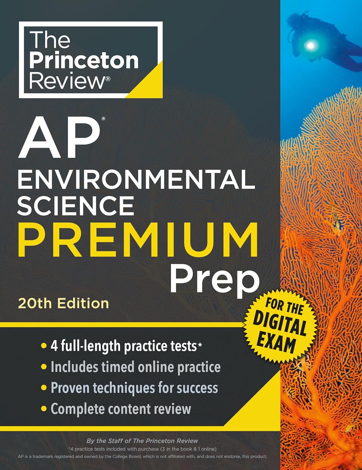 Princeton Review AP Environmental Science Premium Prep, 20th Edition: 4 Practice Tests + Digital Practice Online + Content Review (College Test Preparation) 20th Edition