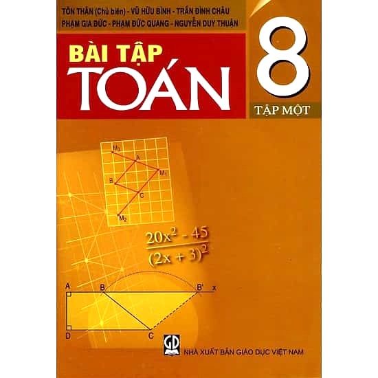 Bài Tập Toán Lớp 8 - Tập 1 | TRUNG TÂM VĂN PHÒNG PHẨM TRÍ NHÂN