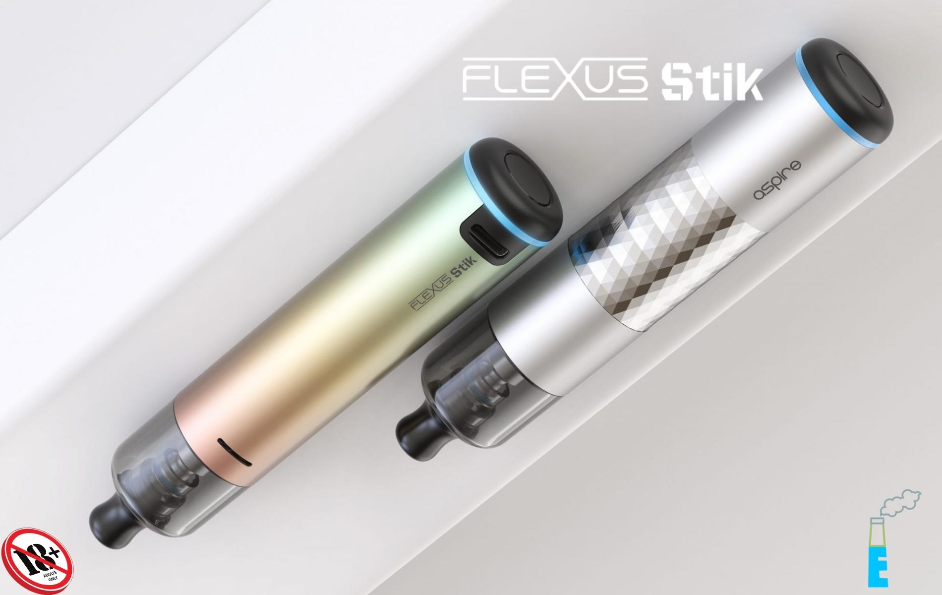 Flexus Stik by Aspire mang thiết kế dạng trụ, phần khung làm từ hợp kim nhôm với các phiên bản màu sắc đẹp mắt khác nhau.