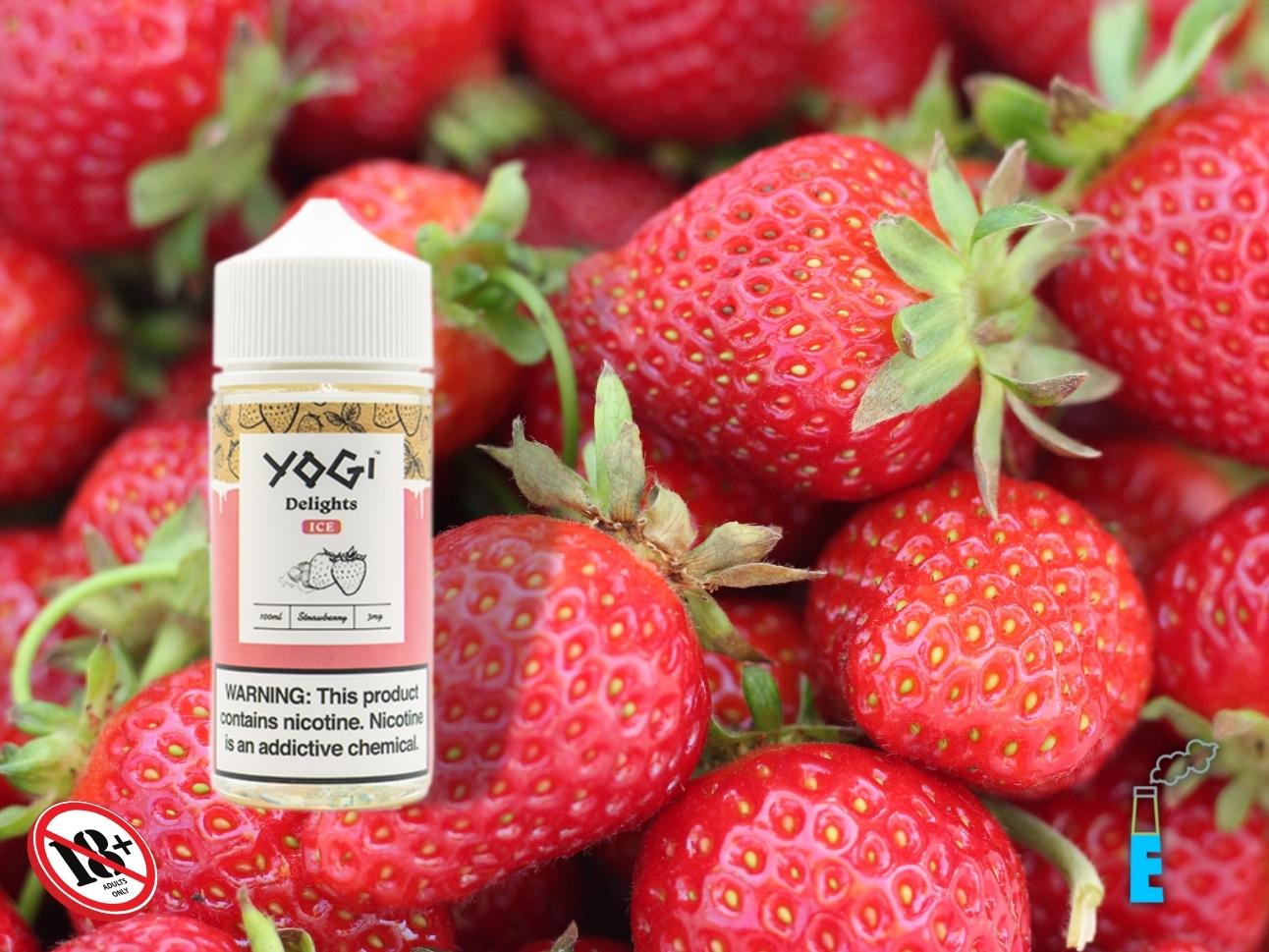 Tinh dầu Freebase Yogi Dâu Lạnh - Ice Strawberry đem đến cho bạn sự thơm ngon đầy ngọt ngào và quyến rũ từ những trái dâu tây chín mọng, một hương vị chua chua ngọt ngọt nhẹ nhàng kết hợp cùng chút mát lạnh từ đá, bạn sẽ lạc vào thế giới thần tiên qua những hơi hút từ chai tinh dầu thơm ngon này.