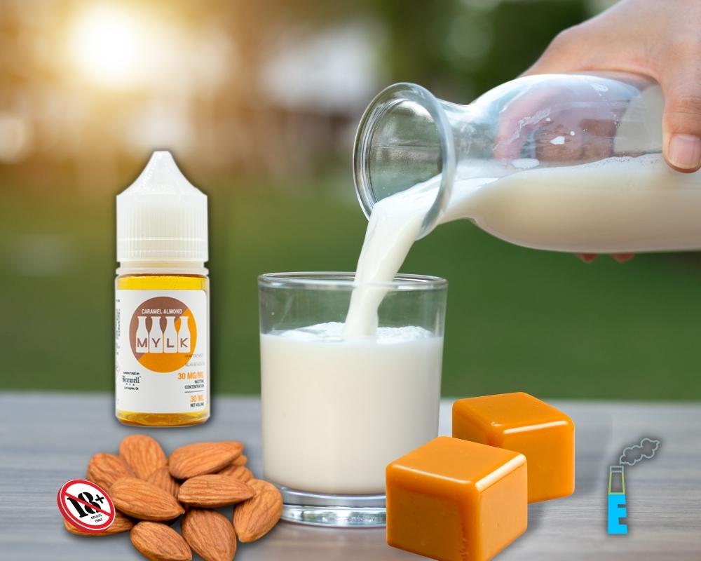 Hương vị mang lại sự ấm áp cho người hút, Mylk Caramel Almond đem đến những thứ ngon lành nhất, sự ngậy béo từ sữa, thêm chút bùi bùi của hạt hạnh nhân, và ngọt ngào từ caramel.