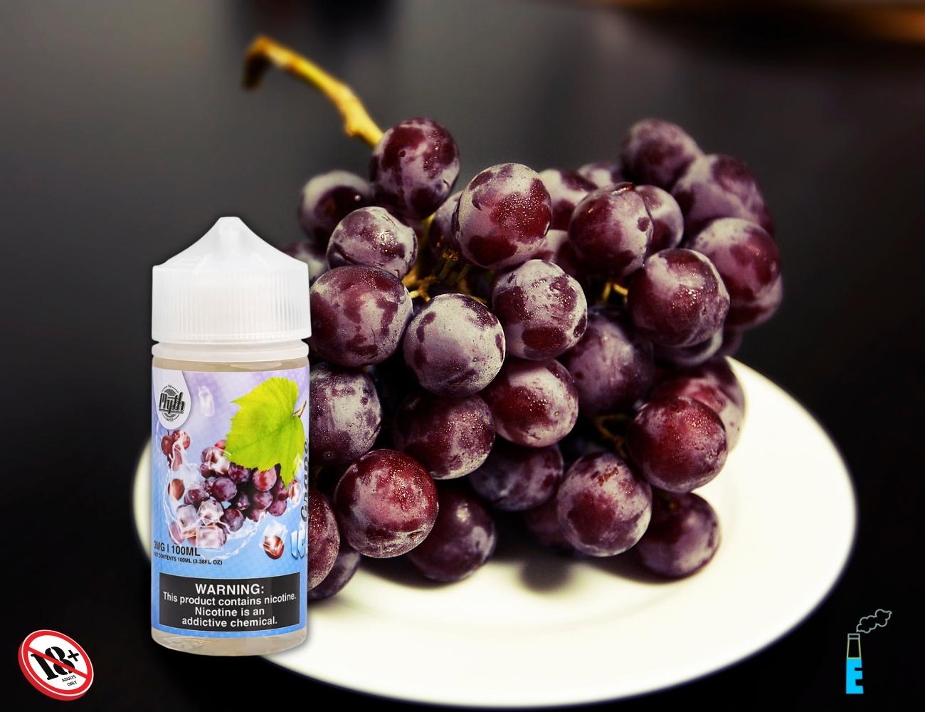 Những trái nho tím căng mọng luôn là món tráng miệng tuyệt hảo, với sự ngọt đặc trưng vốn có cùng chút chua nhẹ, The Myth Grape Ice nâng tầm trải nghiệm trên những trái nho, không chỉ thơm ngon ngọt đem đến sự dễ chịu trong từng hơi hút, mà còn mát nhẹ làm tinh thần của bạn sảng khoái và dễ chịu. Hương vị một khi đã vào cuống họng bạn, nó sẽ nằm ở đó và làm bạn điên đảo tâm trí bạn khiến bạn không thể nào ngưng hút một hơi tiếp theo.
